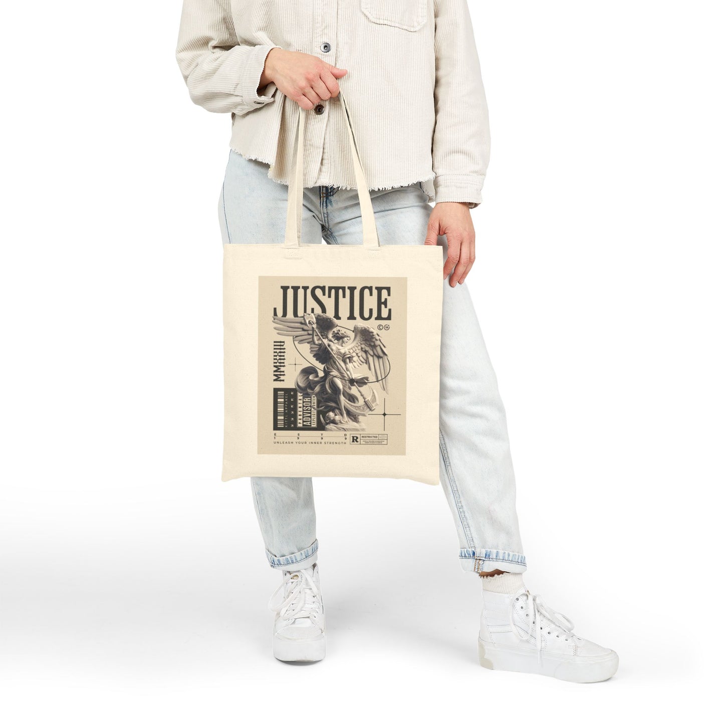 Every day Cotton Canvas Tote Bag, Eco-Friendly Tote, Perfect for daily use, spiritually inspired Everyday tote bag, eco friendly accessories