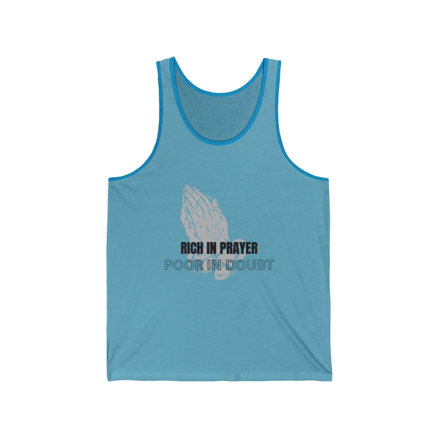 Spiritual Unisex Tank Top, Inspirational Prayer Apparel, Godchild Gift, Faith-Based Summer Wear, Motivational Church Tank