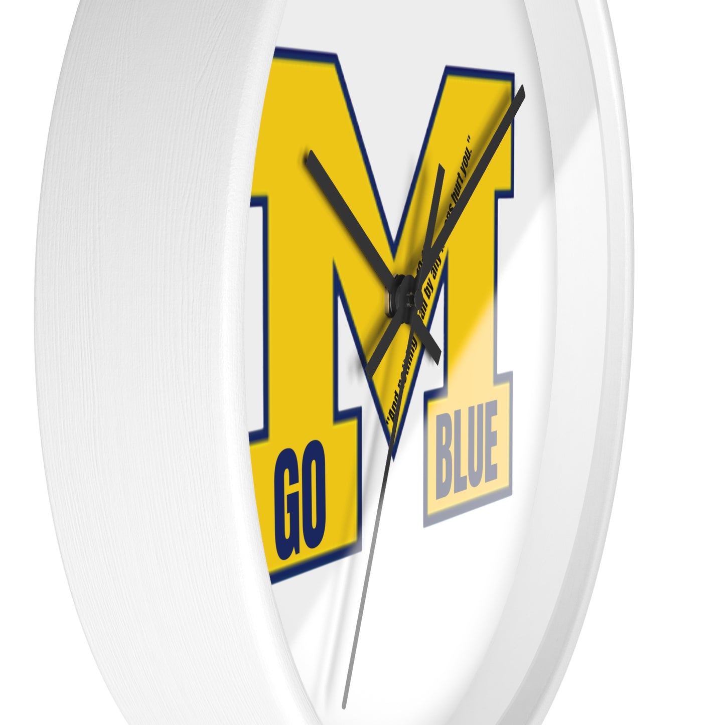 University Security Wall Clock - Go Blue Decor, College Room Essential, Sport Fans Gift, university School Pride, Graduation gift , Game Day accessories gifts