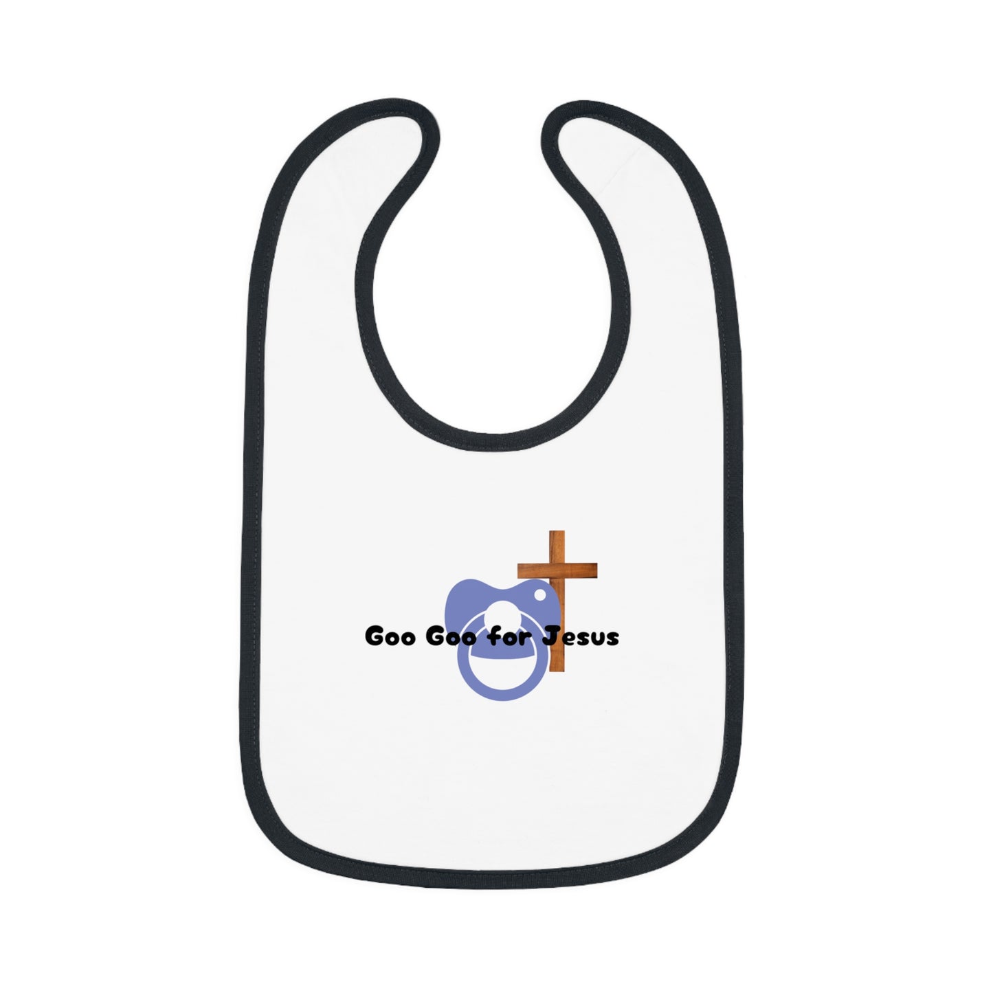 Cute faith inspired Baby Bib, Goo Goo for Jesus Baby Bib, Religious Baby Gift, Infant Eating Bib, Baby Shower Gift, Christian Parenting Essential