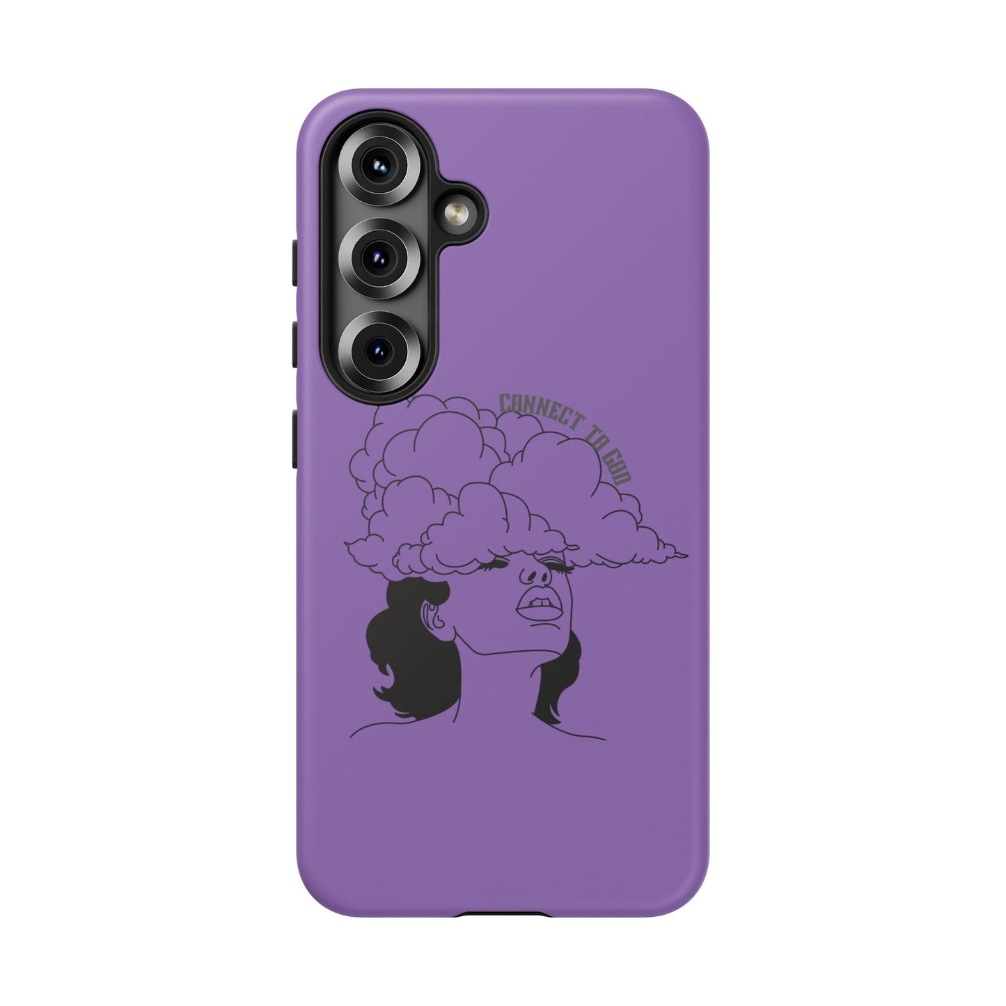 Purple Art Phone Case, Tough Cases for believers, Unique Phone Cover, Gifts for friends, Trendy Phone Accessories
