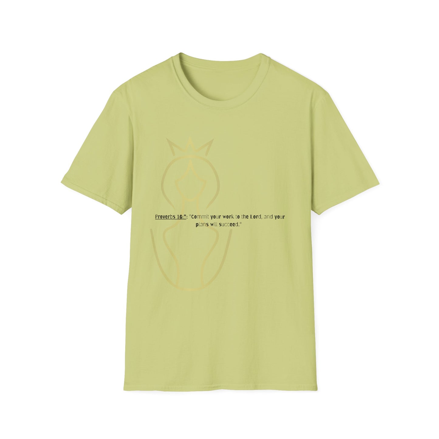 Bible verse themed Unisex Softstyle T-Shirt, jesus Lovers Gift, faith based Casual Wear Relaxed Fit Tee, Gift for believers