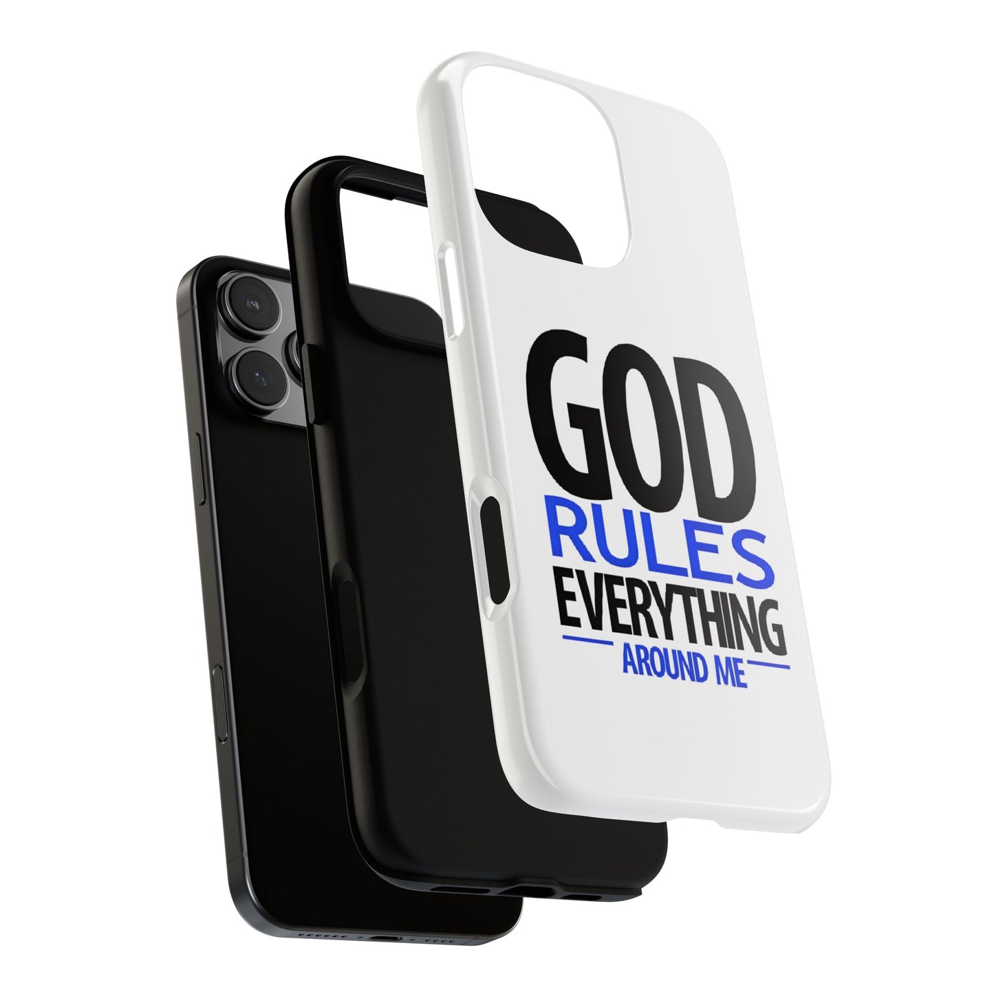 God Rules Tough Phone Case, trending phone cases, Religious Gift, spiritually themed Accessory, Inspirational Phone Case, Faith-Based phone Case