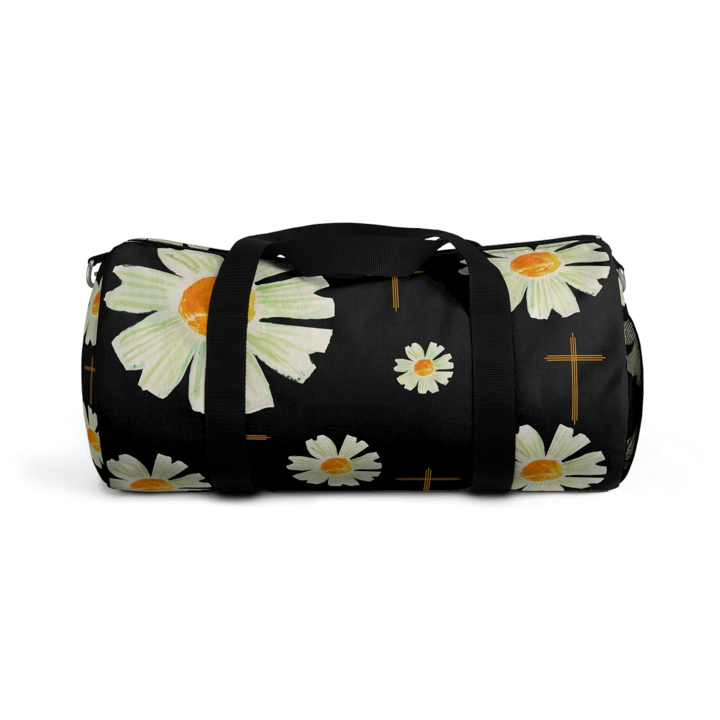 Chic Floral faith inspired cross design Duffel Bag for Travel, Gym, Weekend Getaways, trending faith based duffel bag for Women, Stylish Overnight Bag, Gift for Her