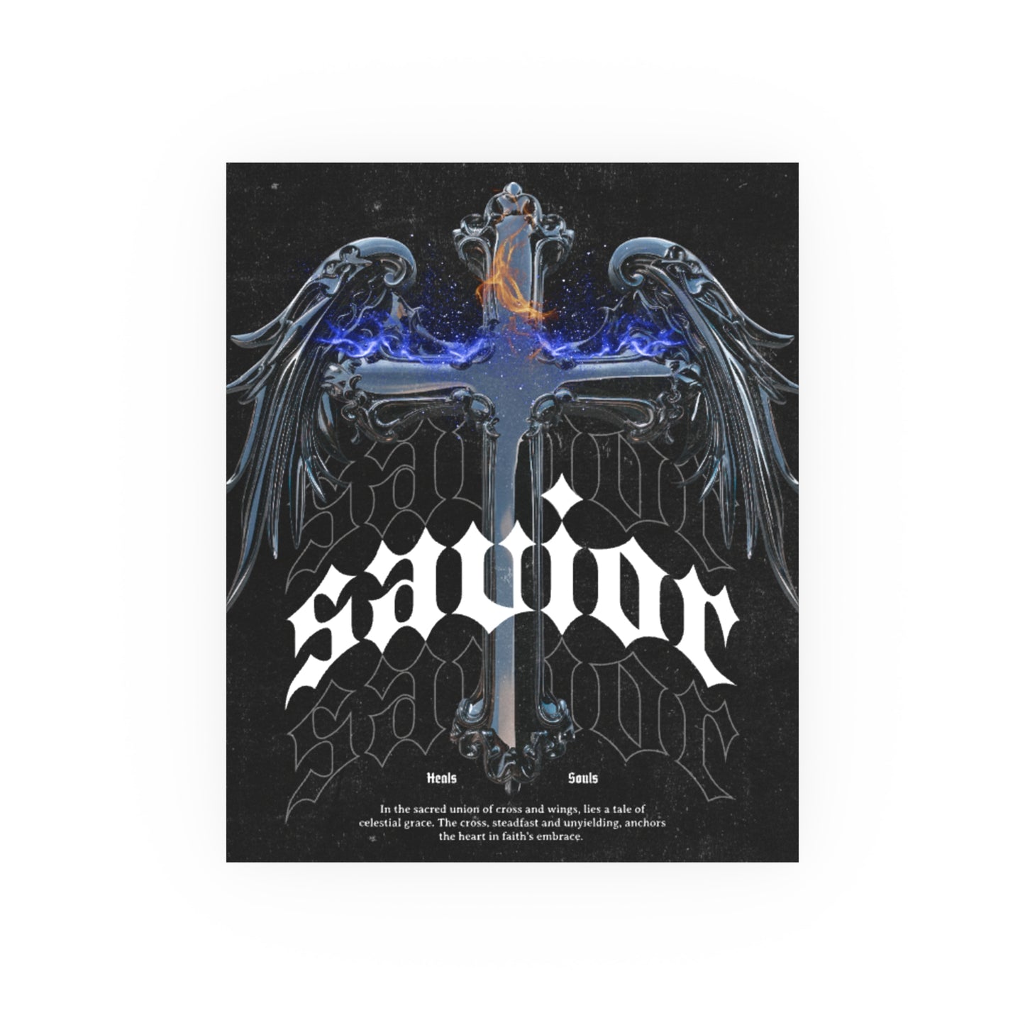 Savior Art Poster, spiritual Wall Decor, Aesthetic Room Decoration, faith inspired Home Art, Unique Gift Idea