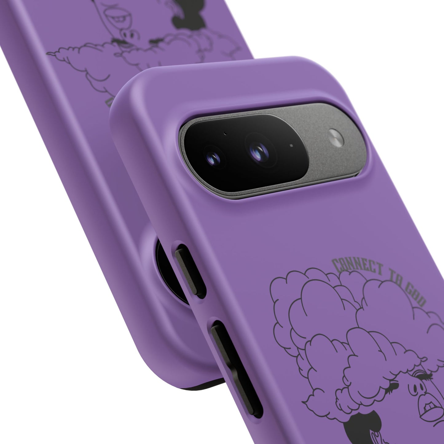 Purple Art Phone Case, Tough Cases for believers, Unique Phone Cover, Gifts for friends, Trendy Phone Accessories
