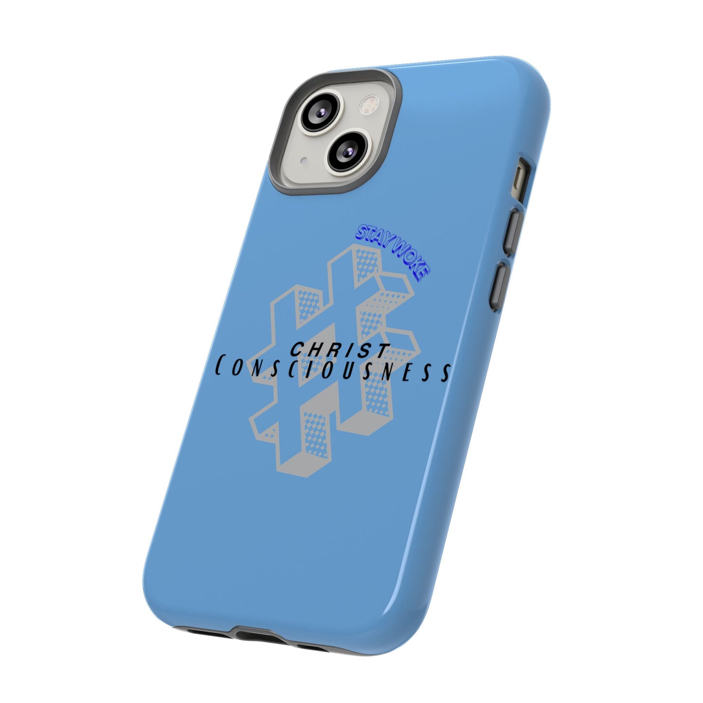 Hashtag Phone Case, Spiritual Gift, Faith-Based Accessory, Unique Tech Cover, Blue Phone Protector, trending tough cases, trending iPhone cases