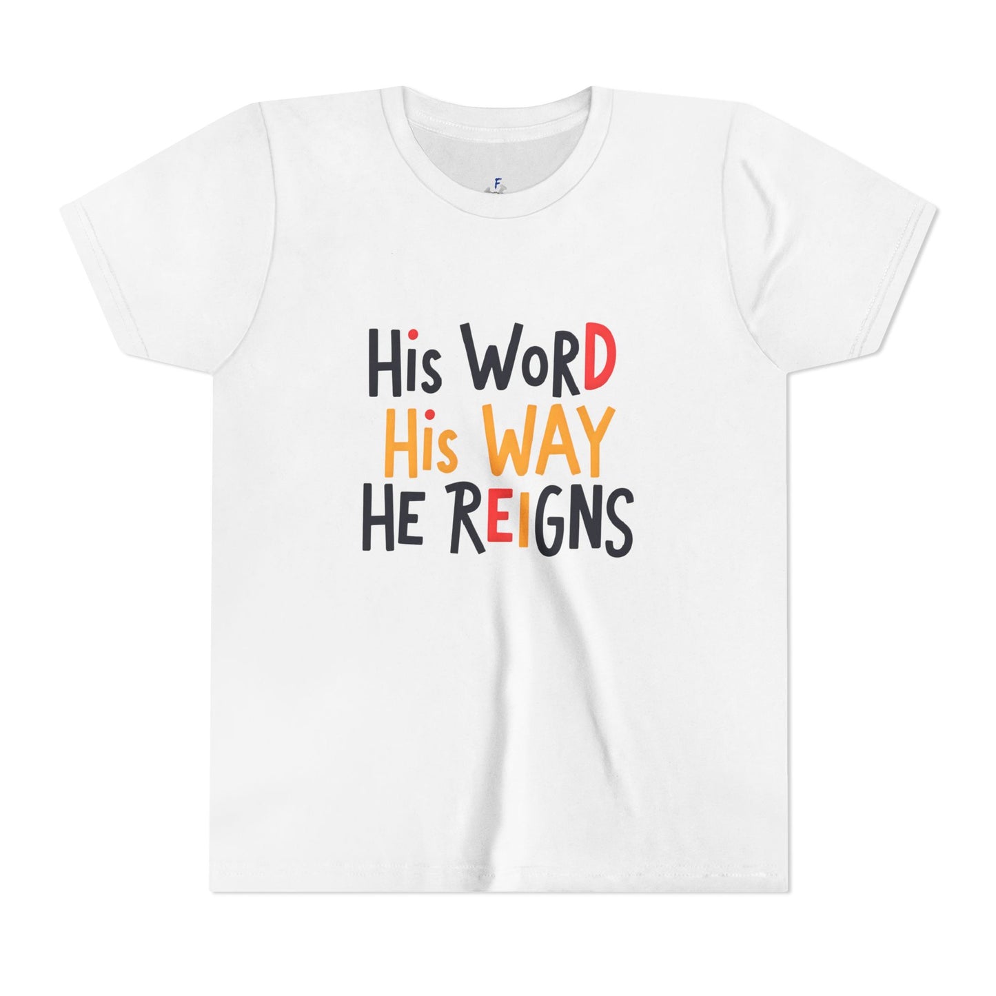 Faith-Inspired Youth Tee, Christian T-Shirt, Religious Kids Shirt, Inspirational Gift, Summer Outfit