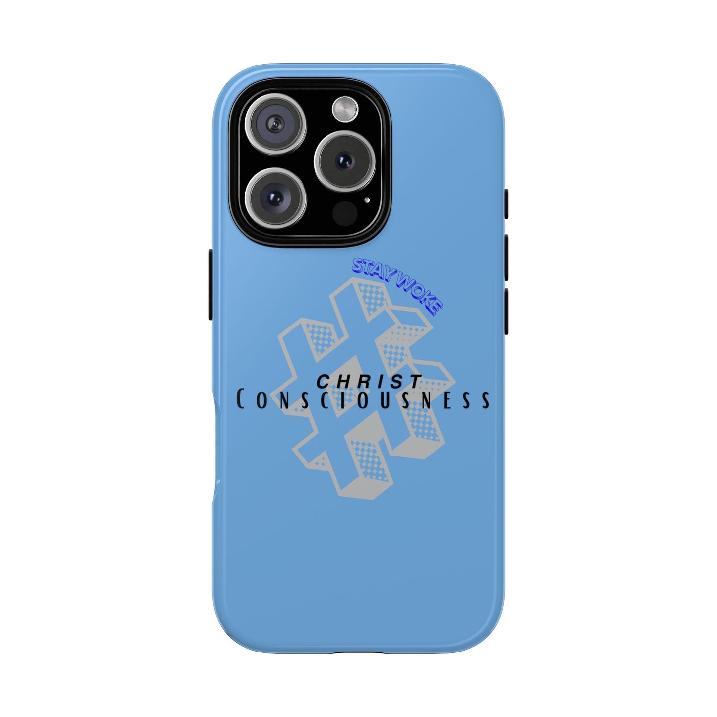 Hashtag Phone Case, Spiritual Gift, Faith-Based Accessory, Unique Tech Cover, Blue Phone Protector, trending tough cases, trending iPhone cases