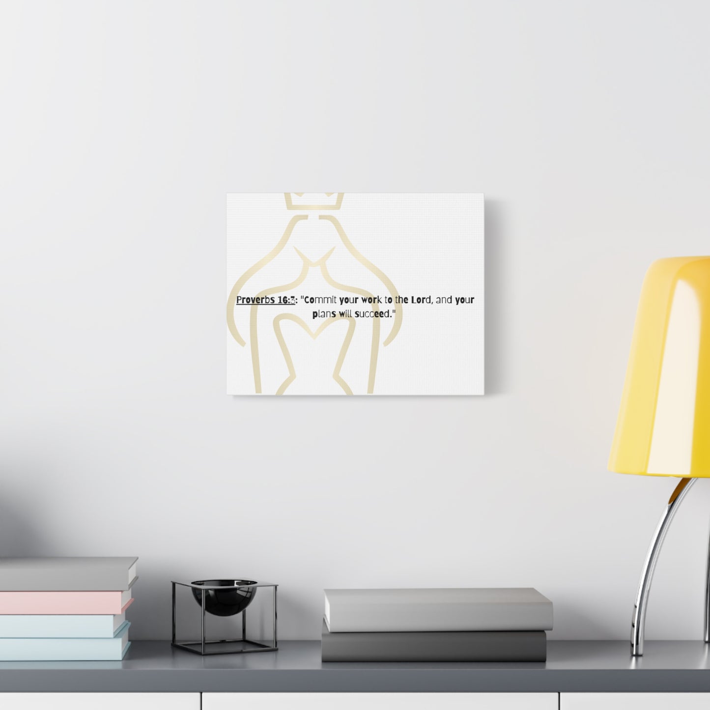 Faith Inspired Stretched Canvas Art, Motivational Wall Decor, Biblical Quote Home Decor, Christian Living Gift, scripture themed wall art