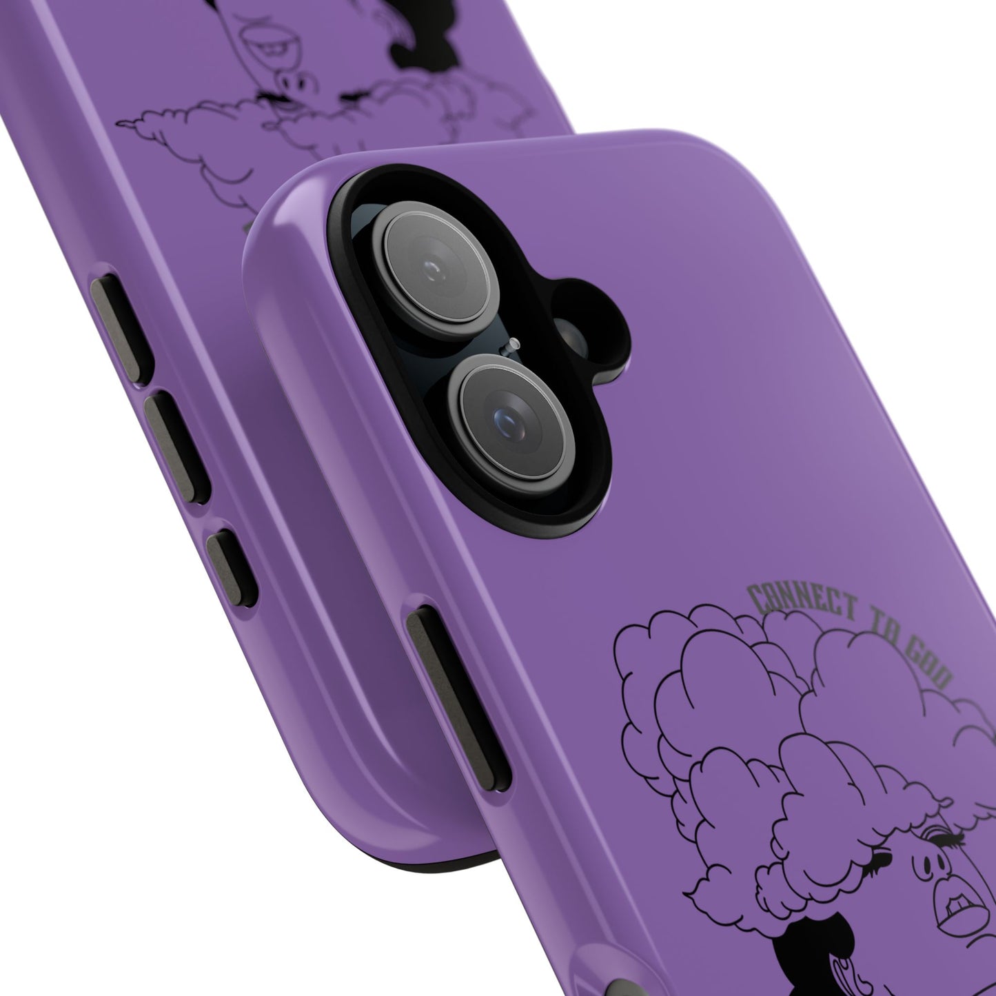 Purple Art Phone Case, Tough Cases for believers, Unique Phone Cover, Gifts for friends, Trendy Phone Accessories