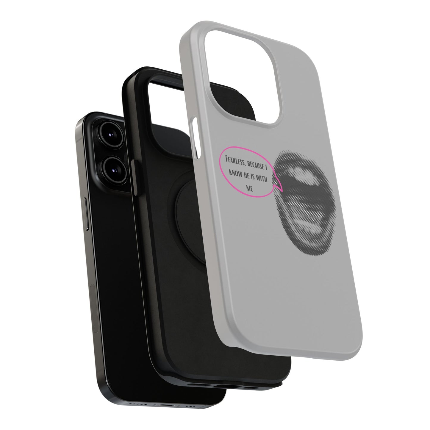 Fearless Impact-Resistant Phone Case; Durable Phone Protector, inspirational Gift, phone Accessory, Trendy Tech Item, Everyday Use