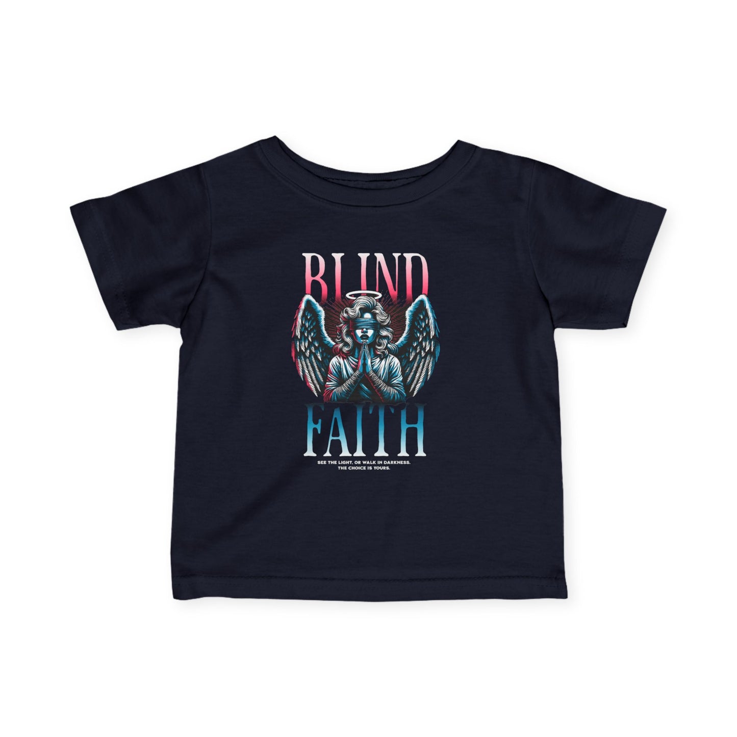 Infant Tee with Blind Faith Design - Cute Baby Shirt for Every Day, Baby shower Gift, trending Toddler Style, trending baby Graphic Tee, Unique Baby Clothes