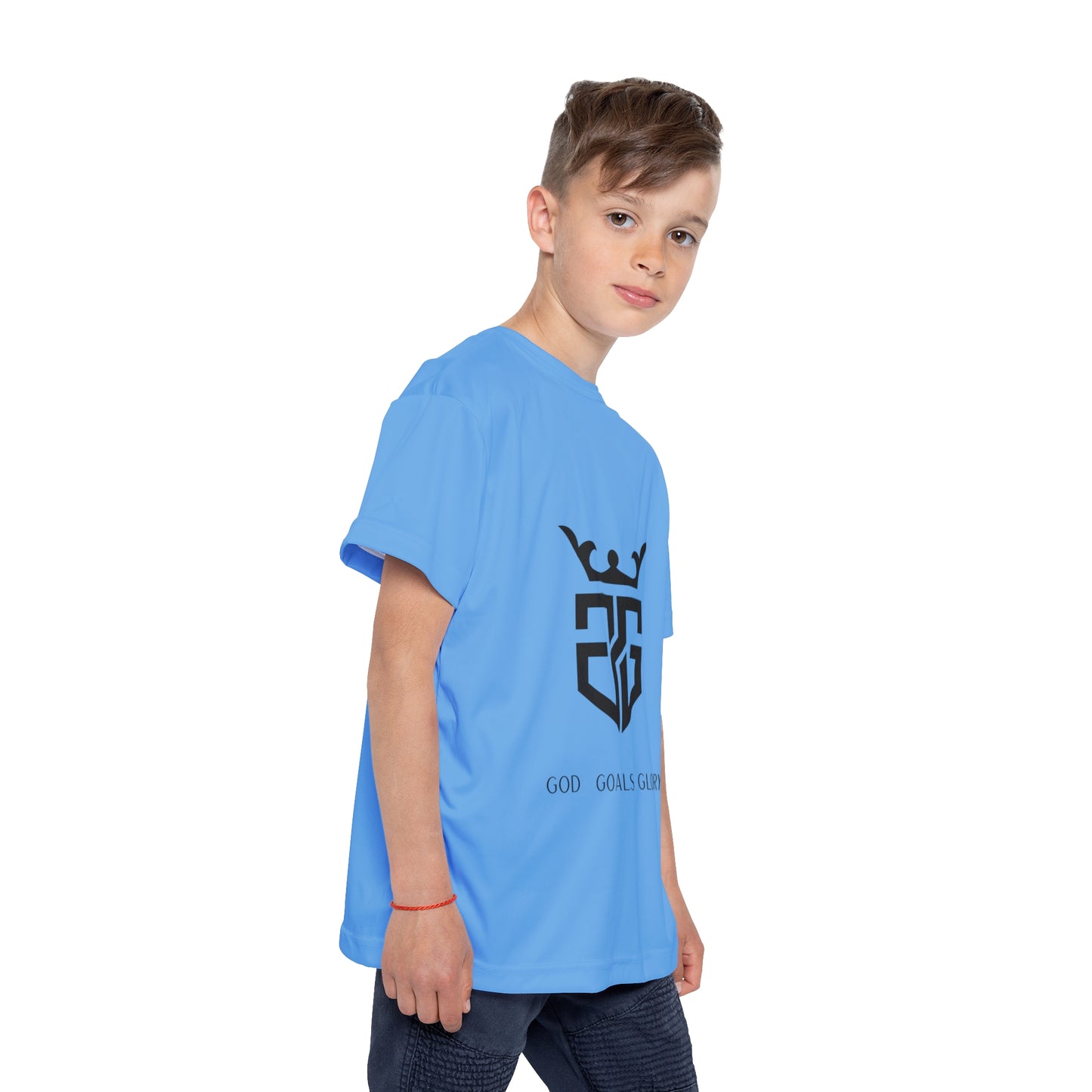 Kids faith inspired Sports Jersey, Youth Athletic Tee, Soccer Shirt, Sportswear for Kids, Activewear for Children, Team Spirit Jersey, Birthday Gift Idea