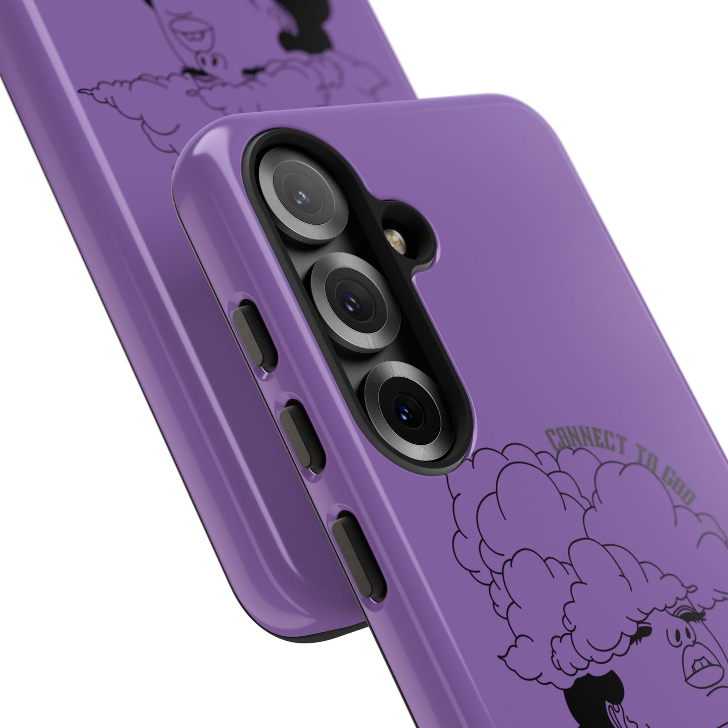 Purple Art Phone Case, Tough Cases for believers, Unique Phone Cover, Gifts for friends, Trendy Phone Accessories