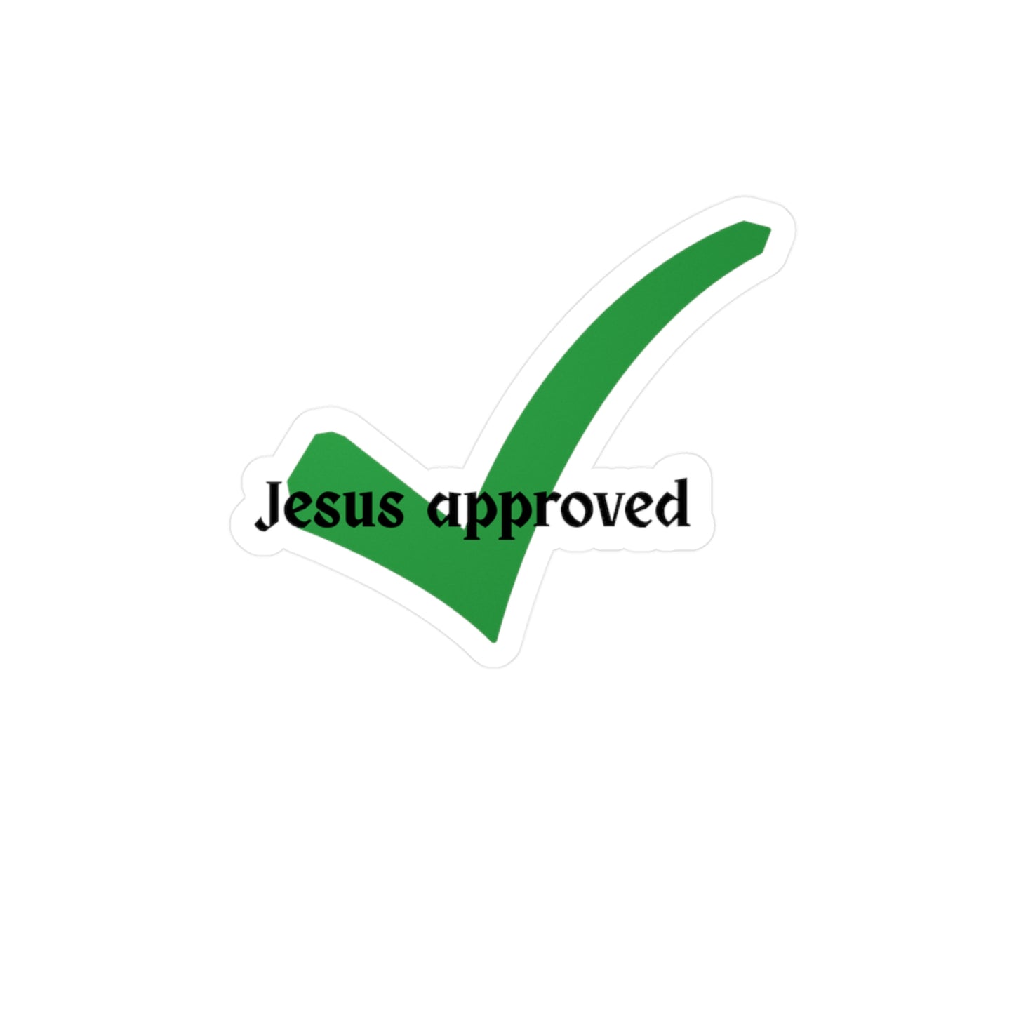 Jesus Approved Vinyl Decals, Christian Stickers, Christian themed Home Decor, Bible themed Car Decor for christians Gift for Believers, Inspirational decor