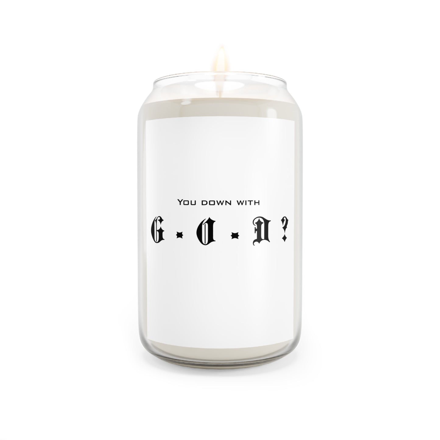 G.O.D. Motivational Scented Candle, Relaxing Aromatherapy Candle, Home Decor Gift, Self-Care Essential, Spiritual Meditation
