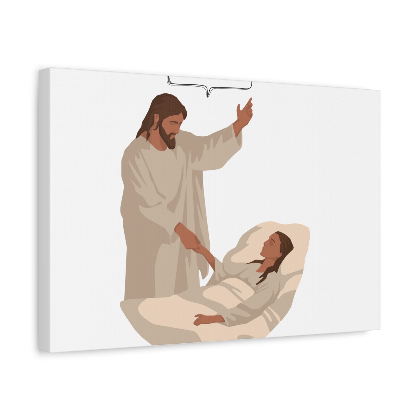 Inspirational Jesus themed Canvas Print Motivational Wall Art for Religious Home Decor for Christian Gift for house warming