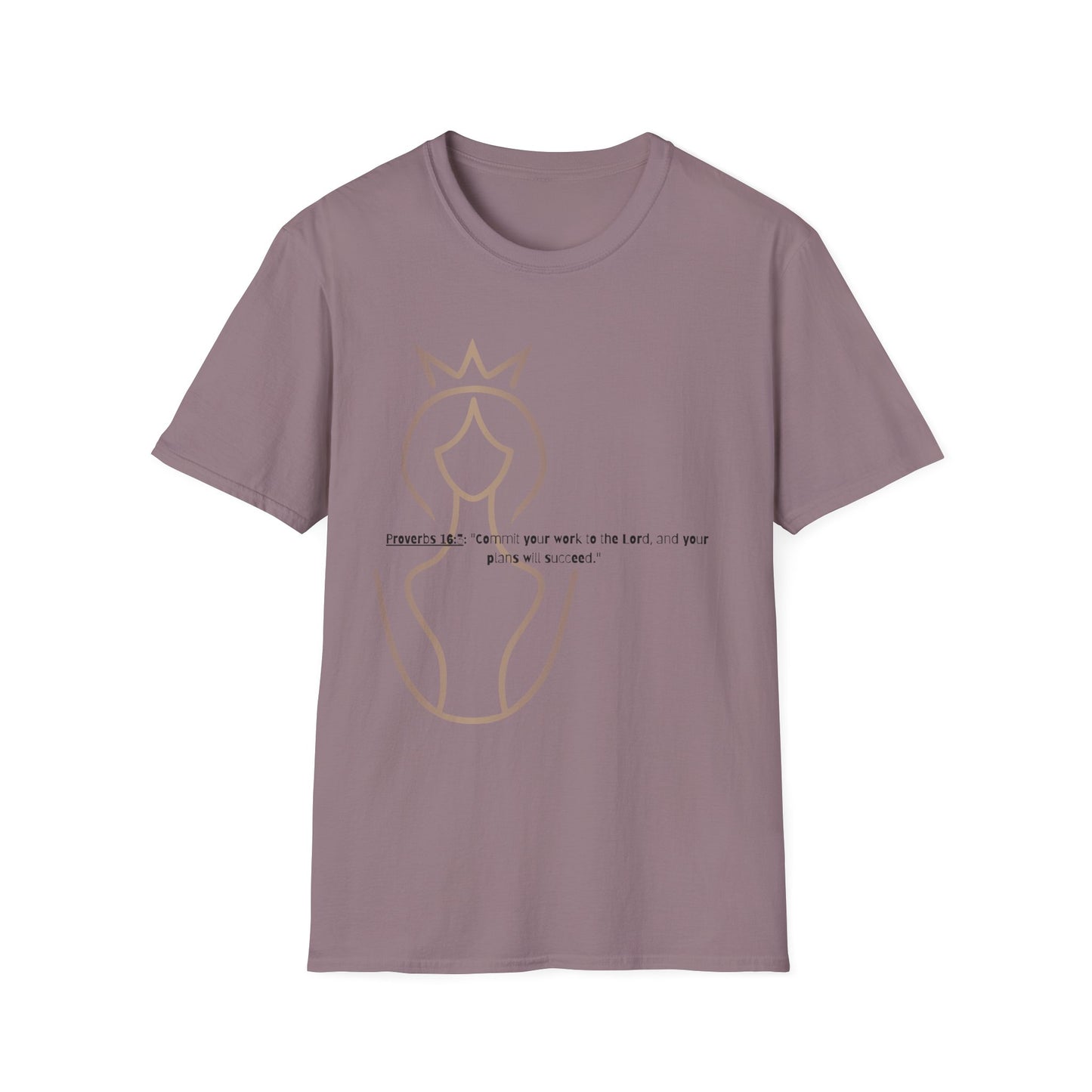 Bible verse themed Unisex Softstyle T-Shirt, jesus Lovers Gift, faith based Casual Wear Relaxed Fit Tee, Gift for believers