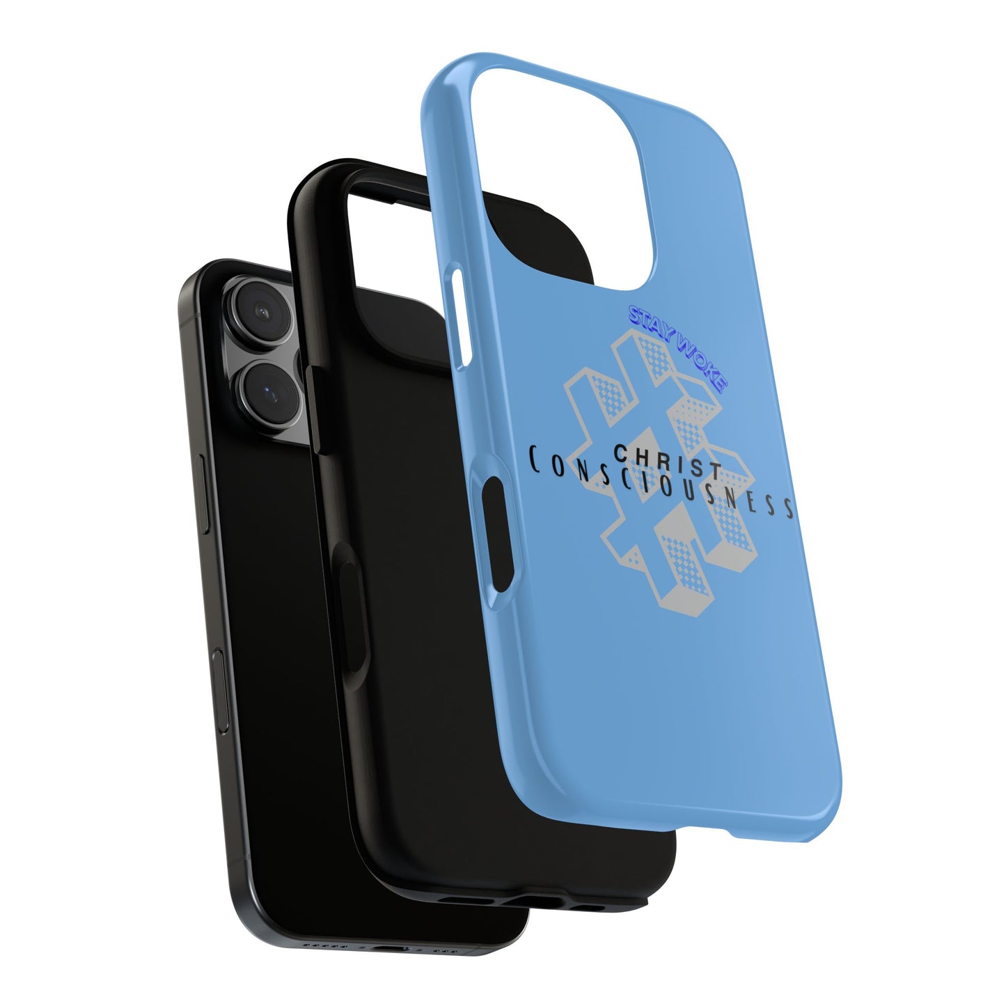 Hashtag Phone Case, Spiritual Gift, Faith-Based Accessory, Unique Tech Cover, Blue Phone Protector, trending tough cases, trending iPhone cases