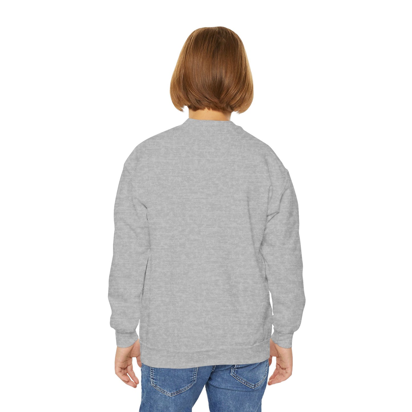 Jesus Saves Youth Crewneck Sweatshirt, spiritual streetwear, Sweatshirt, Youth trendy Apparel, Cozy Everyday Wear, Gifts for Teens