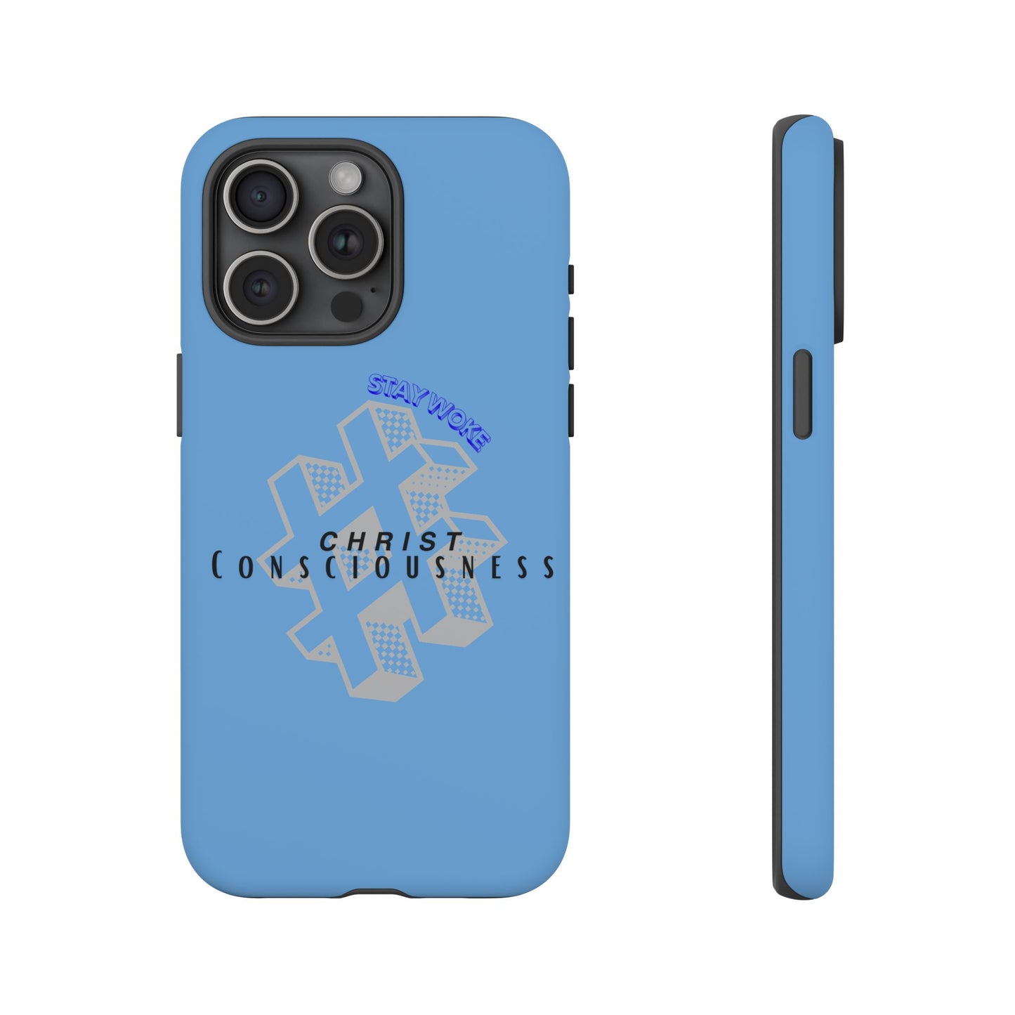 Hashtag Phone Case, Spiritual Gift, Faith-Based Accessory, Unique Tech Cover, Blue Phone Protector, trending tough cases, trending iPhone cases