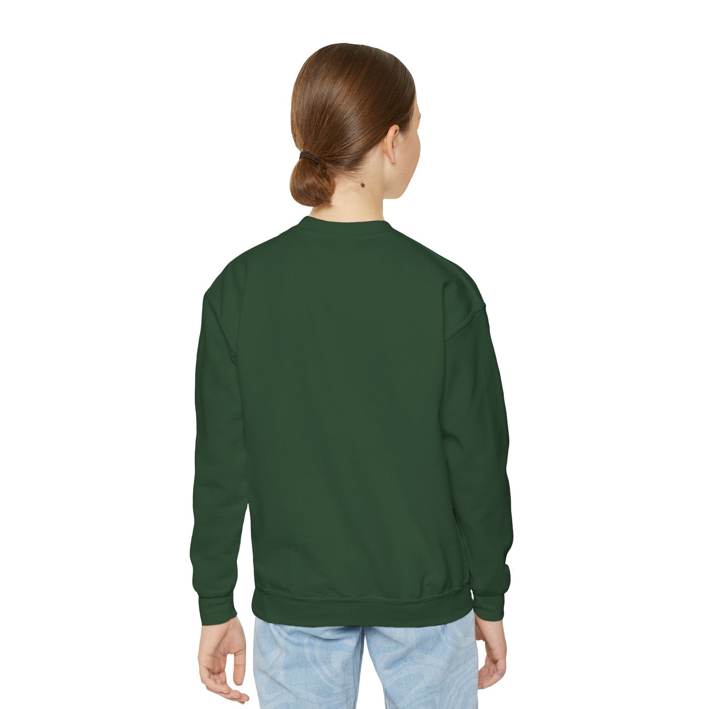 Christmas Youth Sweatshirt, faith inspired Holiday Gift, Nativity Scene Crewneck for youth, kids Winter Apparel, Kids Christmas Sweater, Religious Youth crewneck