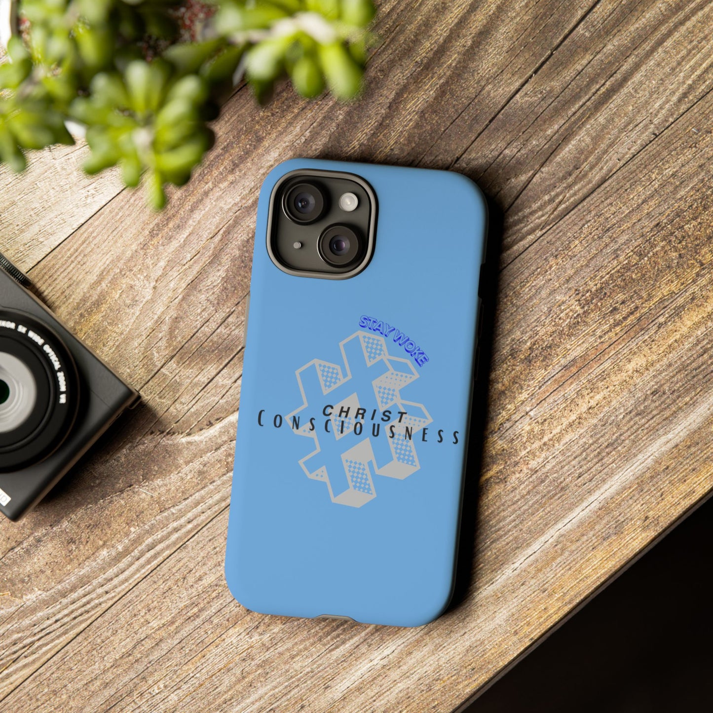 Hashtag Phone Case, Spiritual Gift, Faith-Based Accessory, Unique Tech Cover, Blue Phone Protector, trending tough cases, trending iPhone cases