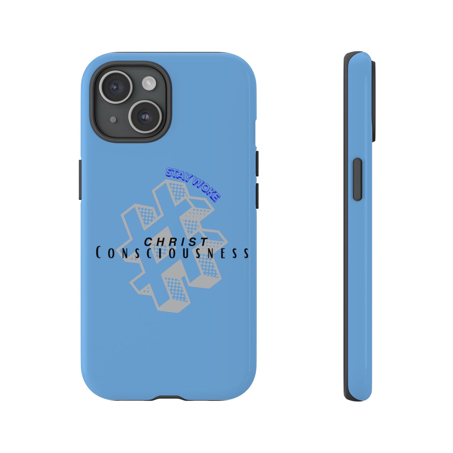 Hashtag Phone Case, Spiritual Gift, Faith-Based Accessory, Unique Tech Cover, Blue Phone Protector, trending tough cases, trending iPhone cases