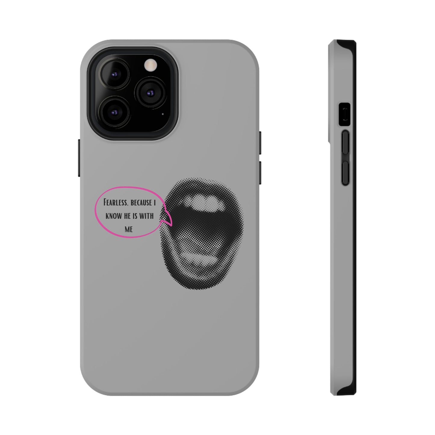 Fearless Impact-Resistant Phone Case; Durable Phone Protector, inspirational Gift, phone Accessory, Trendy Tech Item, Everyday Use