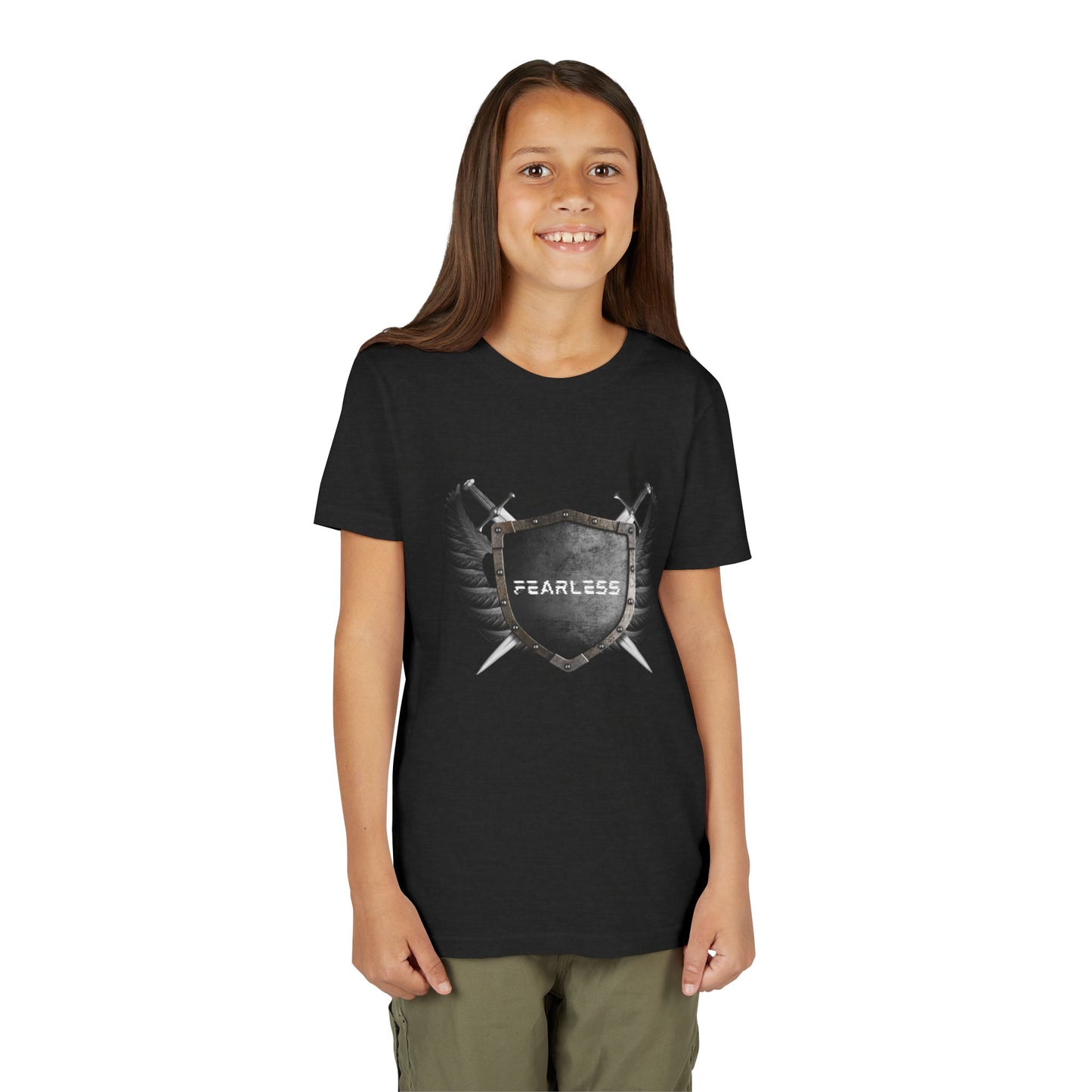 Fearless Youth Tee, Kids Graphic Shirt, spiritual Apparel, Gifts for Kids, motivational tshirts