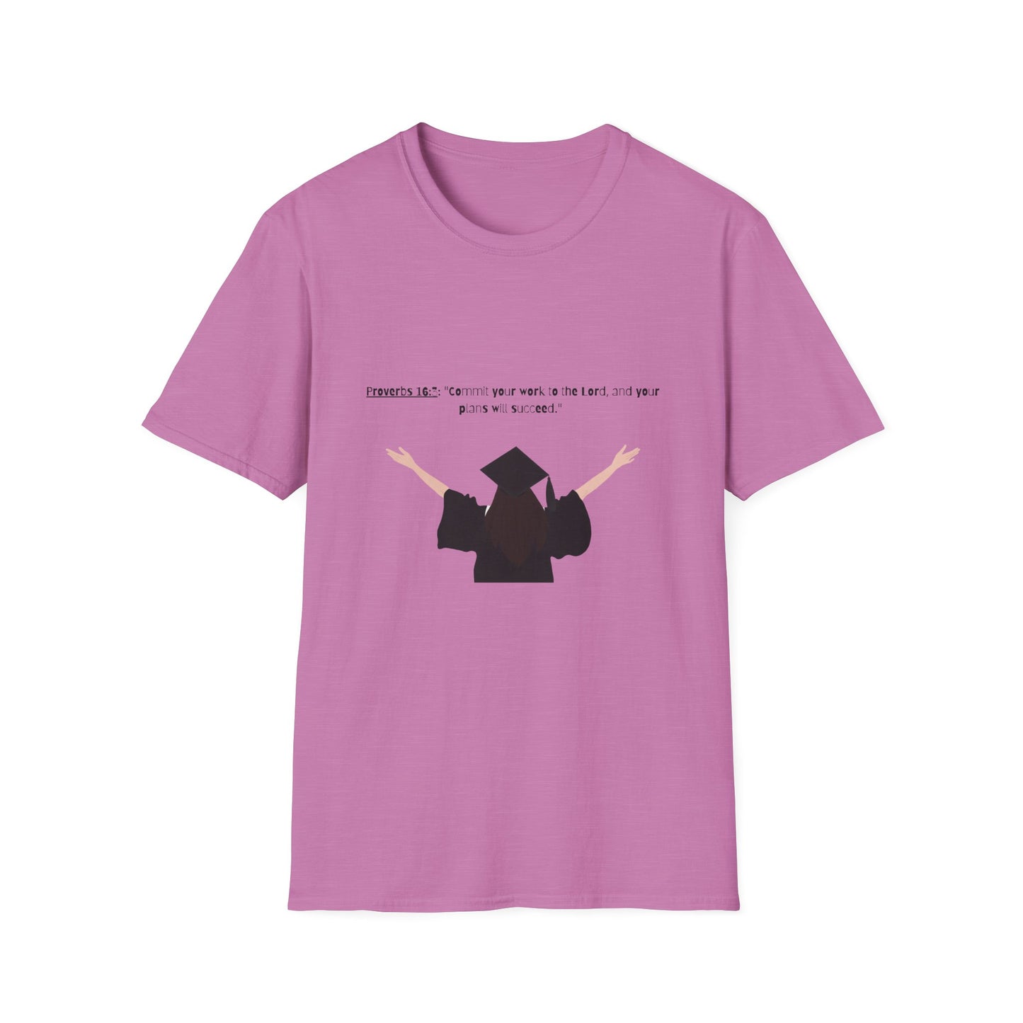 Bible verse Graduation Cap Unisex T-Shirt, faith inspired Achievement gifts Perfect for christian Graduates, Gift for Graduation Day