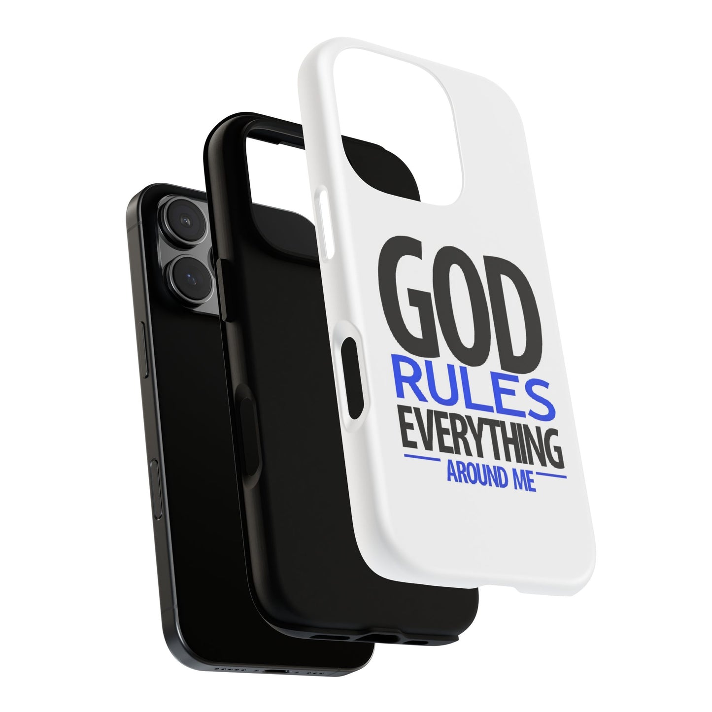 God Rules Tough Phone Case, trending phone cases, Religious Gift, spiritually themed Accessory, Inspirational Phone Case, Faith-Based phone Case