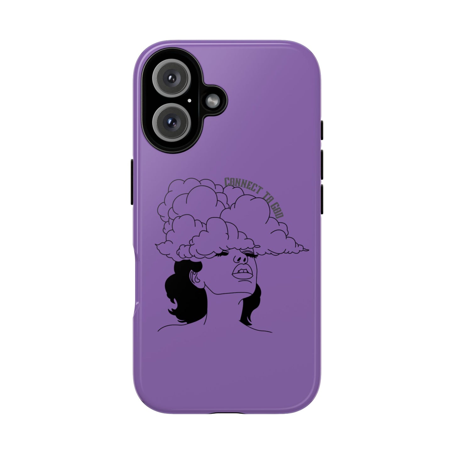 Purple Art Phone Case, Tough Cases for believers, Unique Phone Cover, Gifts for friends, Trendy Phone Accessories