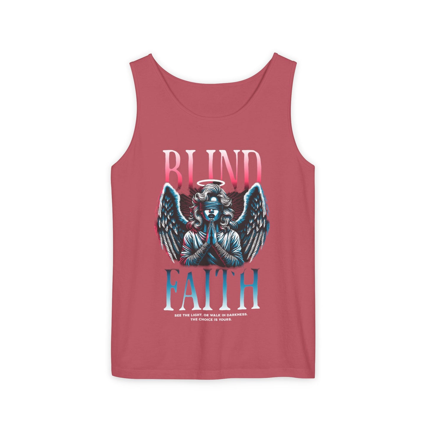 Stylish Unisex Graphic Tank Top - trendy Summer Attire, Casual Wear for everyday, Music Festivals, Gift Idea, Angel Theme