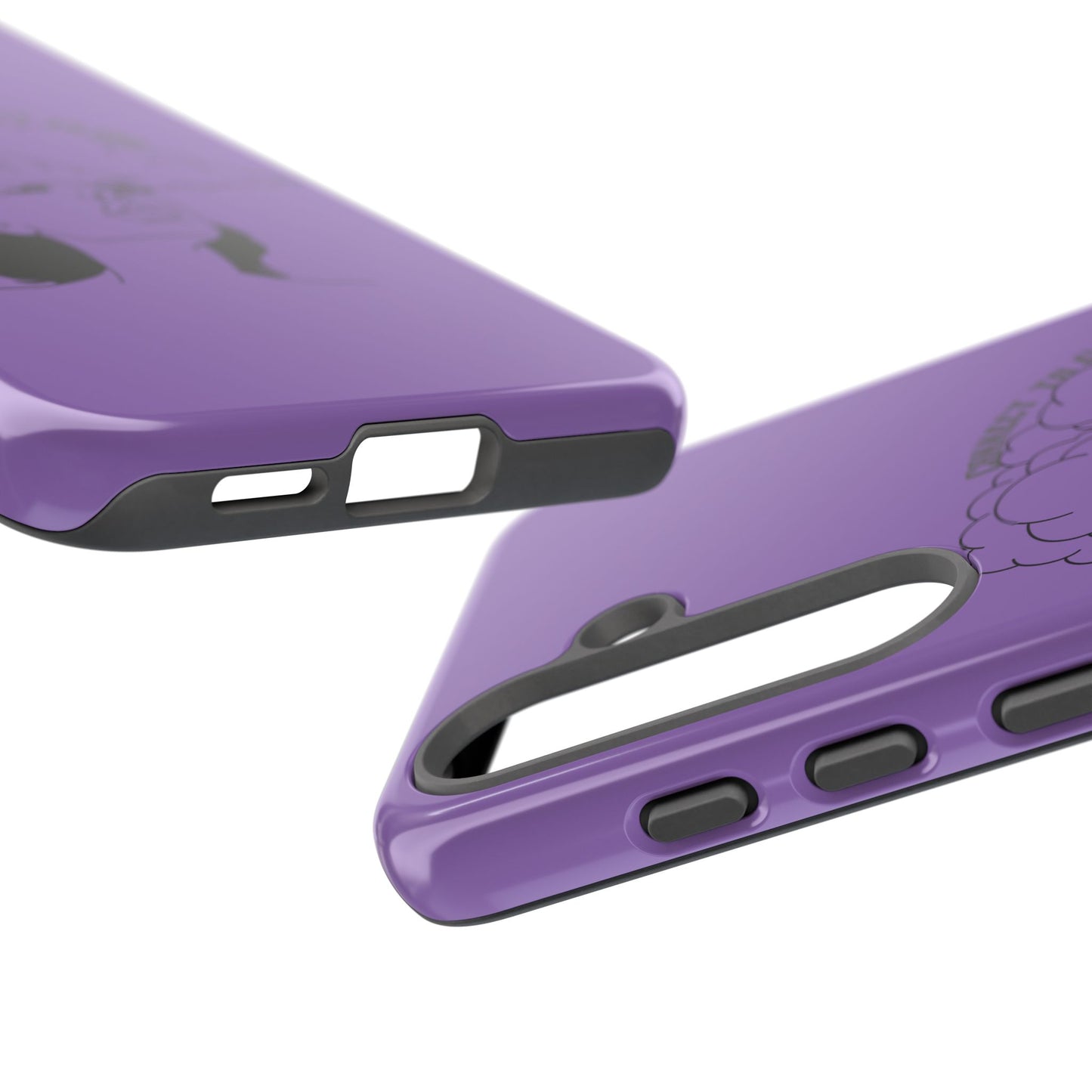 Purple Art Phone Case, Tough Cases for believers, Unique Phone Cover, Gifts for friends, Trendy Phone Accessories