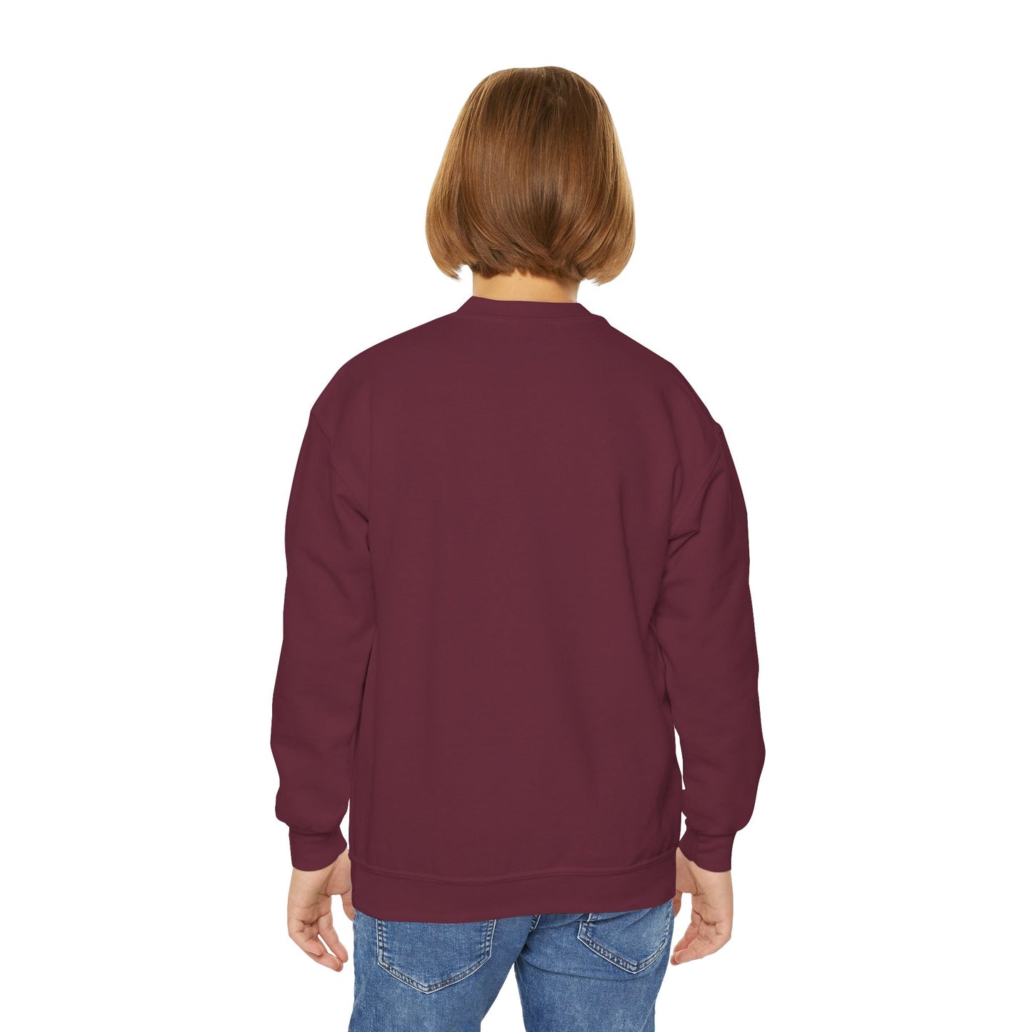 Jesus Saves Youth Crewneck Sweatshirt, spiritual streetwear, Sweatshirt, Youth trendy Apparel, Cozy Everyday Wear, Gifts for Teens
