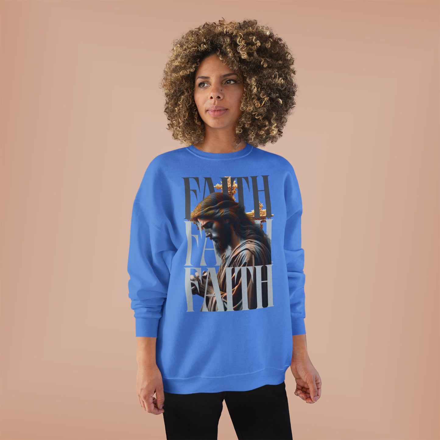 Faith-Themed Unisex EcoSmart® Crewneck Sweatshirt, Inspirational Gift, Cozy Apparel, Religious Sweatshirt, Perfect for Church, [...]