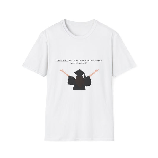 Bible verse Graduation Cap Unisex T-Shirt, faith inspired Achievement gifts Perfect for christian Graduates, Gift for Graduation Day