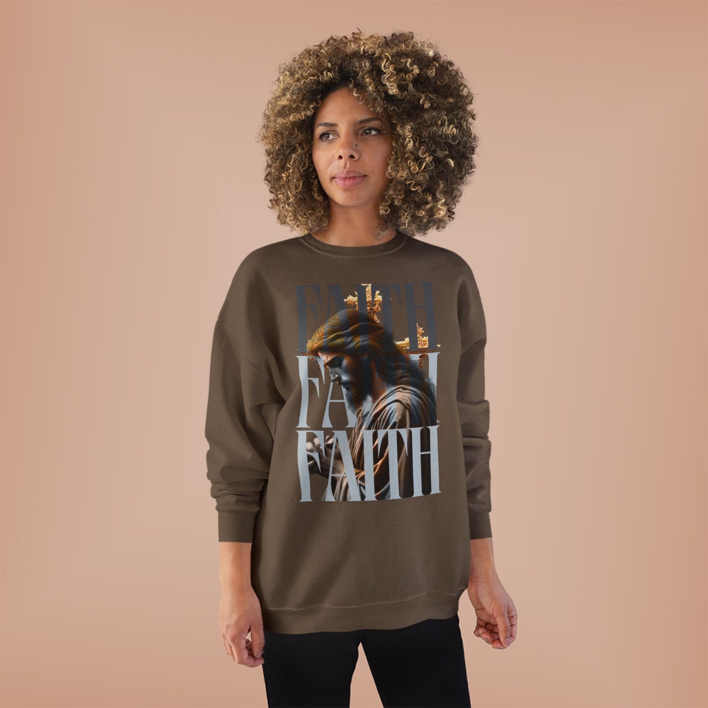 Faith-Themed Unisex EcoSmart® Crewneck Sweatshirt, Inspirational Gift, Cozy Apparel, Religious Sweatshirt, Perfect for Church, [...]