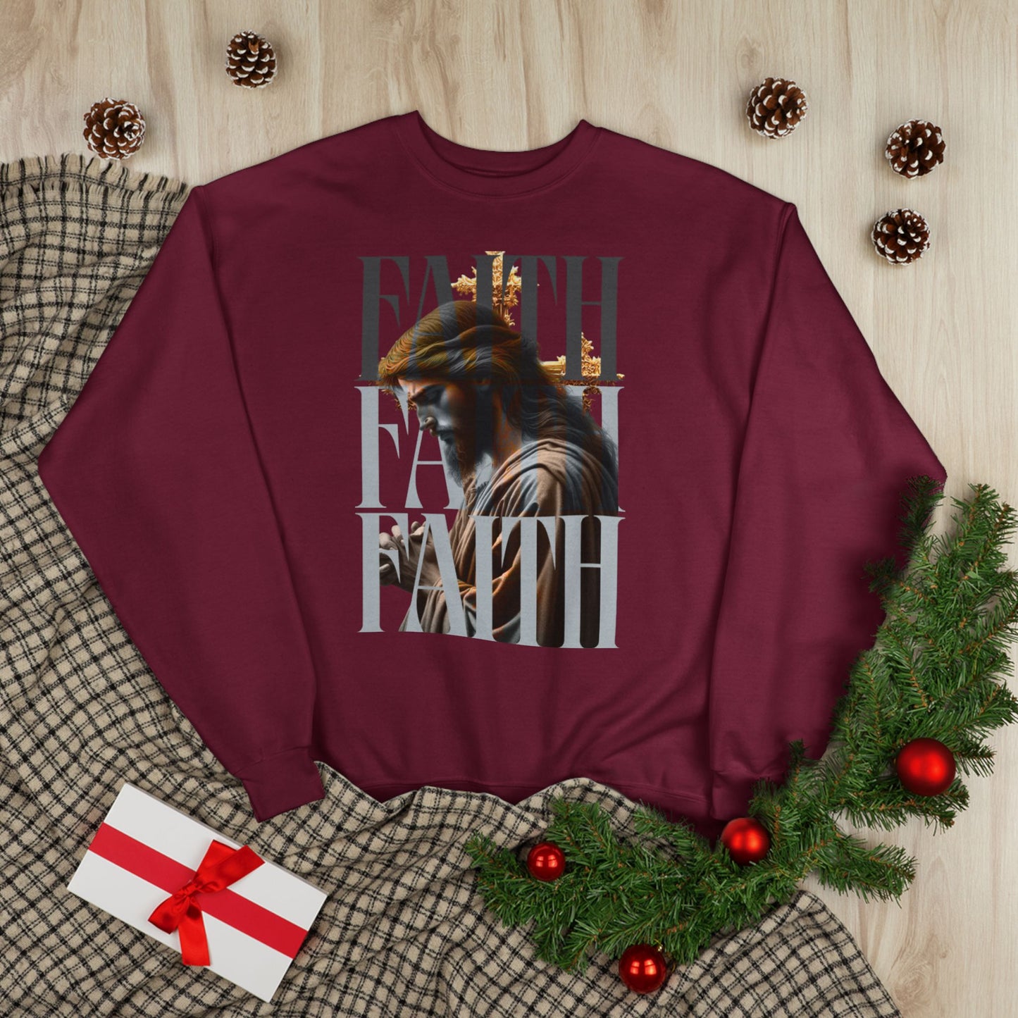 Faith-Themed Unisex EcoSmart® Crewneck Sweatshirt, Inspirational Gift, Cozy Apparel, Religious Sweatshirt, Perfect for Church, [...]