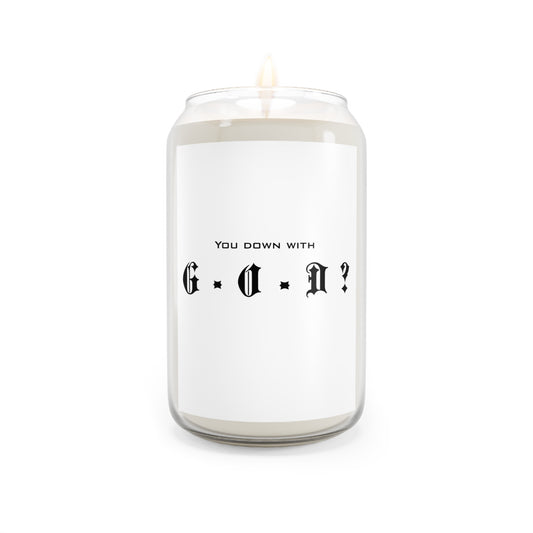G.O.D. Motivational Scented Candle, Relaxing Aromatherapy Candle, Home Decor Gift, Self-Care Essential, Spiritual Meditation