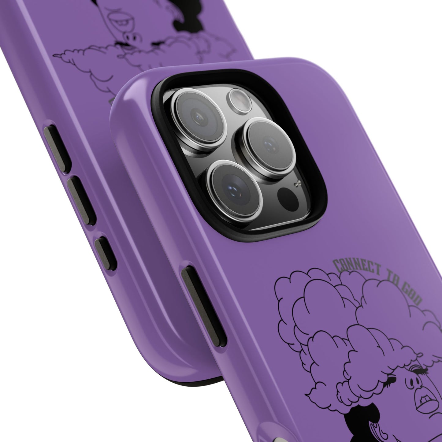 Purple Art Phone Case, Tough Cases for believers, Unique Phone Cover, Gifts for friends, Trendy Phone Accessories