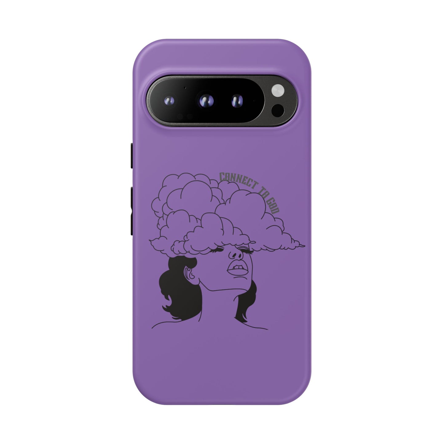 Purple Art Phone Case, Tough Cases for believers, Unique Phone Cover, Gifts for friends, Trendy Phone Accessories