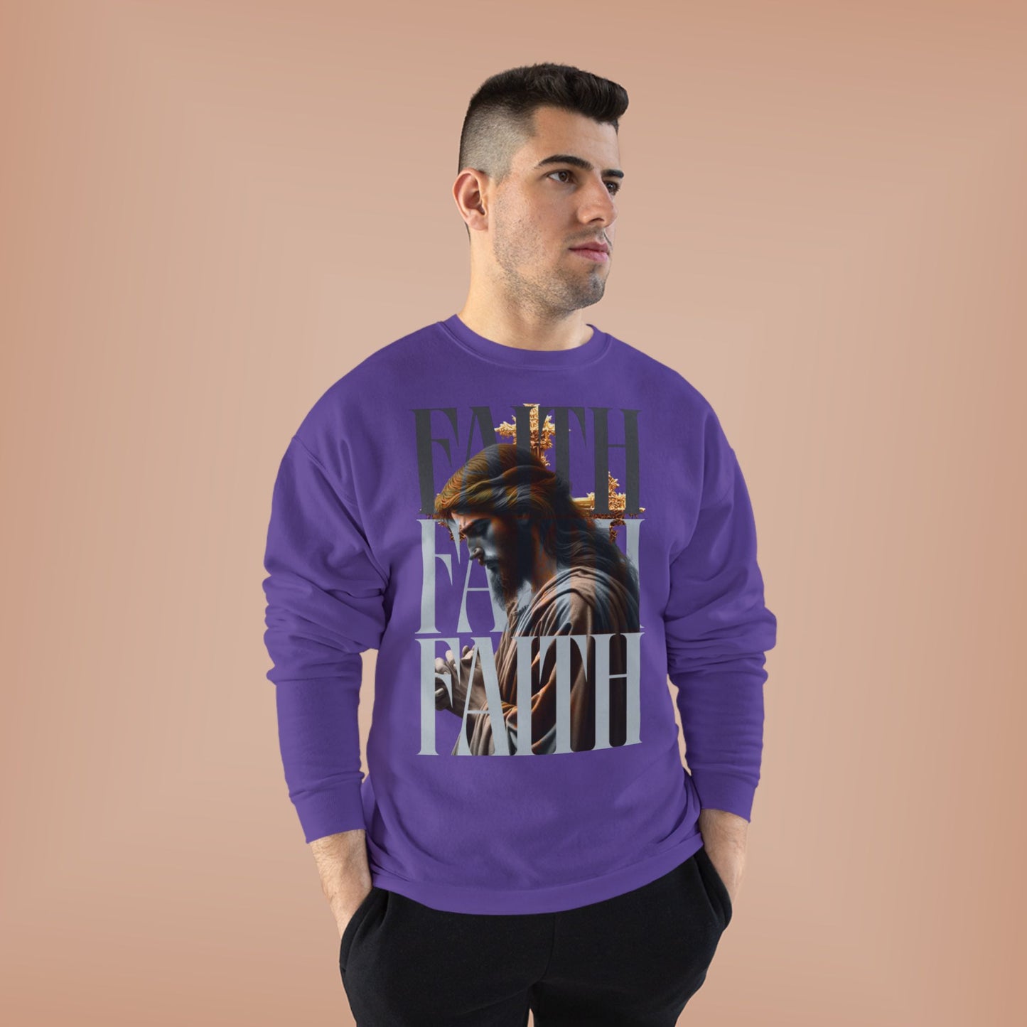 Faith-Themed Unisex EcoSmart® Crewneck Sweatshirt, Inspirational Gift, Cozy Apparel, Religious Sweatshirt, Perfect for Church, [...]