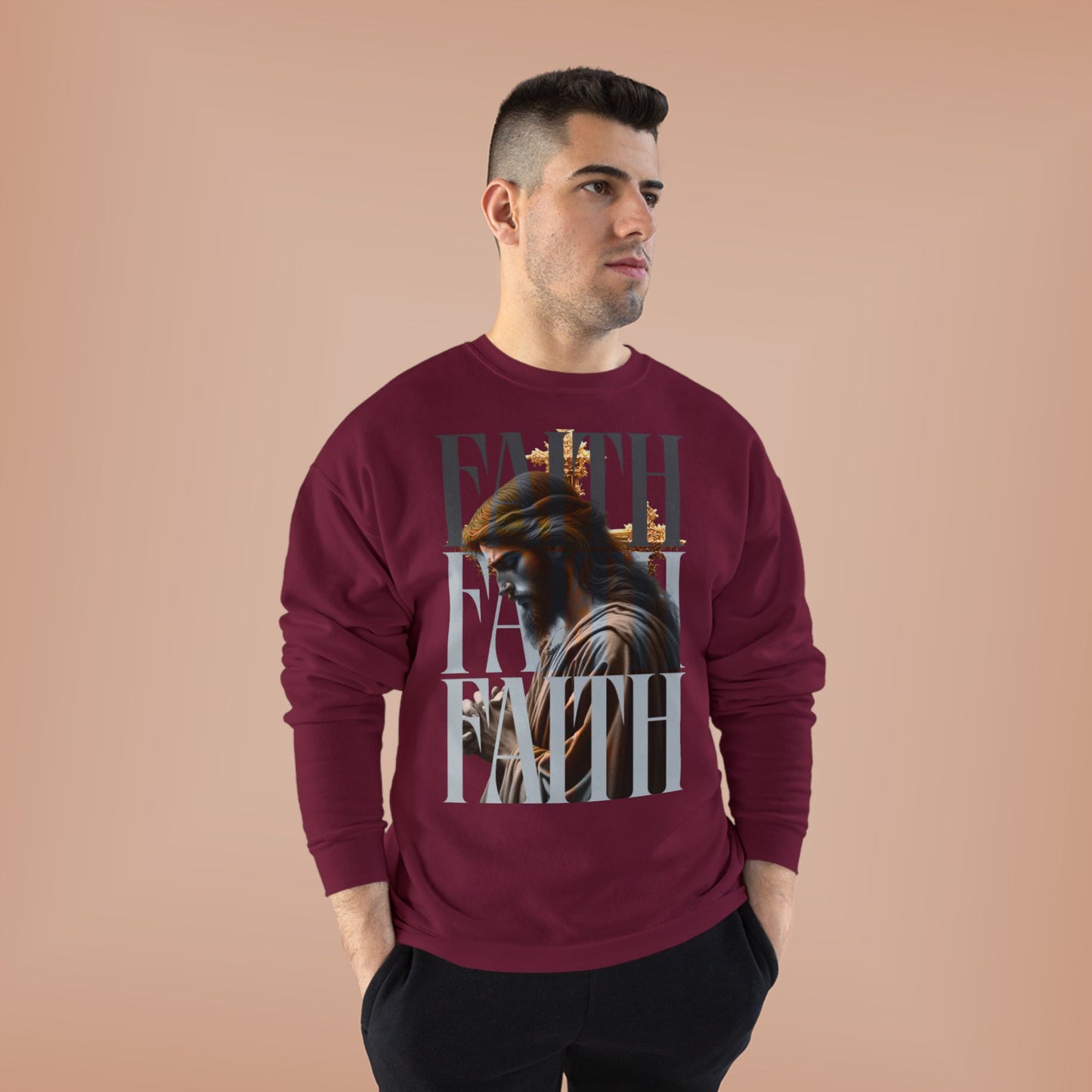 Faith-Themed Unisex EcoSmart® Crewneck Sweatshirt, Inspirational Gift, Cozy Apparel, Religious Sweatshirt, Perfect for Church, [...]