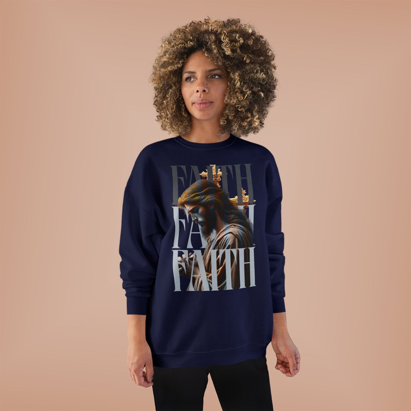 Faith-Themed Unisex EcoSmart® Crewneck Sweatshirt, Inspirational Gift, Cozy Apparel, Religious Sweatshirt, Perfect for Church, [...]