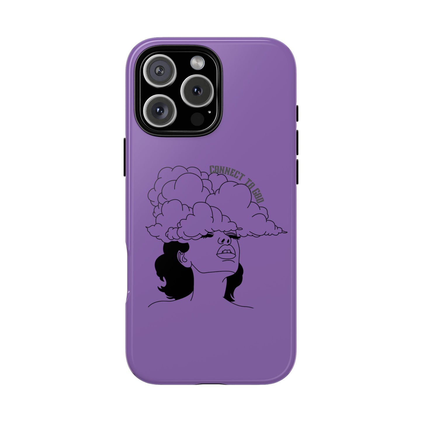 Purple Art Phone Case, Tough Cases for believers, Unique Phone Cover, Gifts for friends, Trendy Phone Accessories