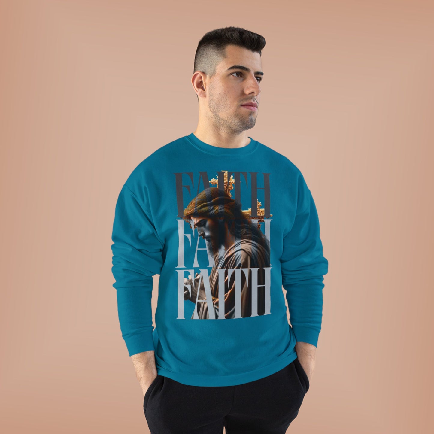 Faith-Themed Unisex EcoSmart® Crewneck Sweatshirt, Inspirational Gift, Cozy Apparel, Religious Sweatshirt, Perfect for Church, [...]