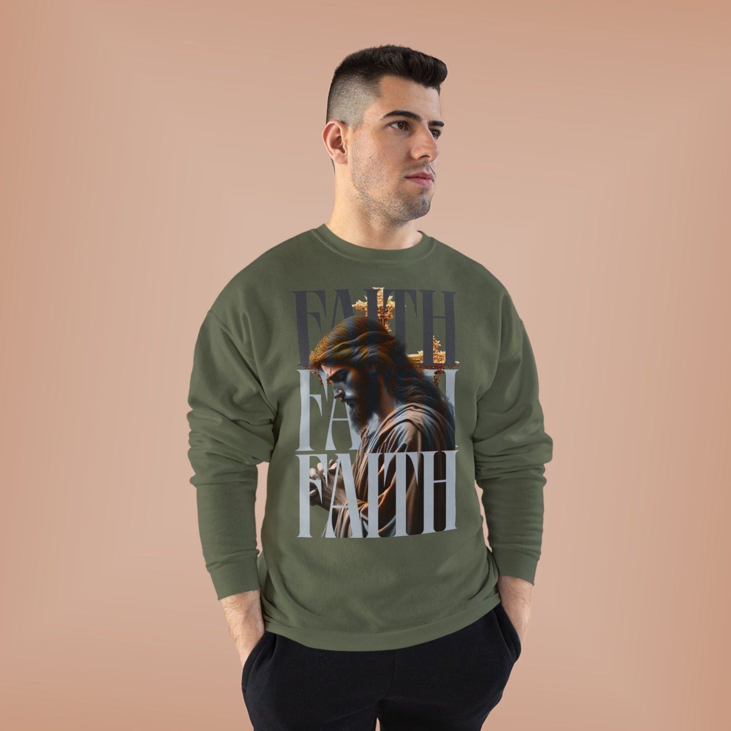 Faith-Themed Unisex EcoSmart® Crewneck Sweatshirt, Inspirational Gift, Cozy Apparel, Religious Sweatshirt, Perfect for Church, [...]
